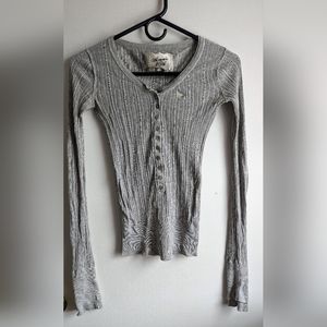 Button up ribbed shirt